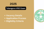 Telangana VRO Exam 2025: Everything You Need to Know